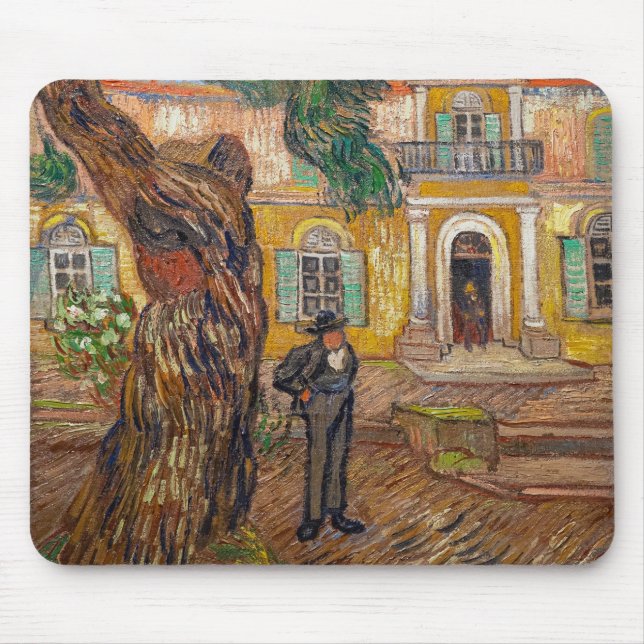 Vincent Van Gogh - Saint-Paul Asylum in Saint-Remy Mouse Mat (Front)
