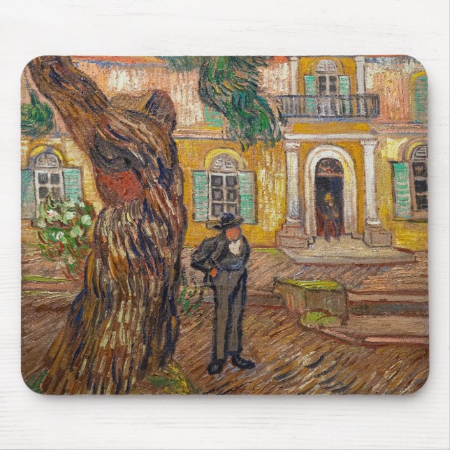 Vincent Van Gogh - Saint-Paul Asylum in Saint-Remy Mouse Mat (Front)