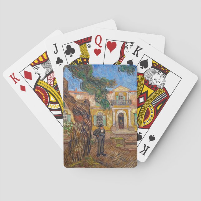 Vincent Van Gogh - Saint-Paul Asylum in Saint-Remy Playing Cards (Back)