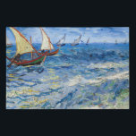 Vincent van Gogh - Seascape at Saintes-Marie Faux Canvas Print<br><div class="desc">Seascape at Saintes-Maries - Vincent van Gogh,  Oil on Canvas,  1888</div>