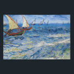 Vincent van Gogh - Seascape at Saintes-Marie Faux Canvas Print<br><div class="desc">Seascape at Saintes-Maries - Vincent van Gogh,  Oil on Canvas,  1888</div>