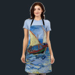 Vincent van Gogh - Seascape at Saintes-Maries Apron<br><div class="desc">Seascape at Saintes-Maries - Vincent van Gogh,  Oil on Canvas,  1888</div>