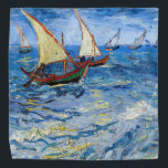 Vincent van Gogh - Seascape at Saintes-Maries Bandana<br><div class="desc">Seascape at Saintes-Maries - Vincent van Gogh,  Oil on Canvas,  1888</div>