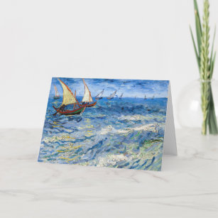 Vincent van Gogh - Seascape at Saintes-Maries Card