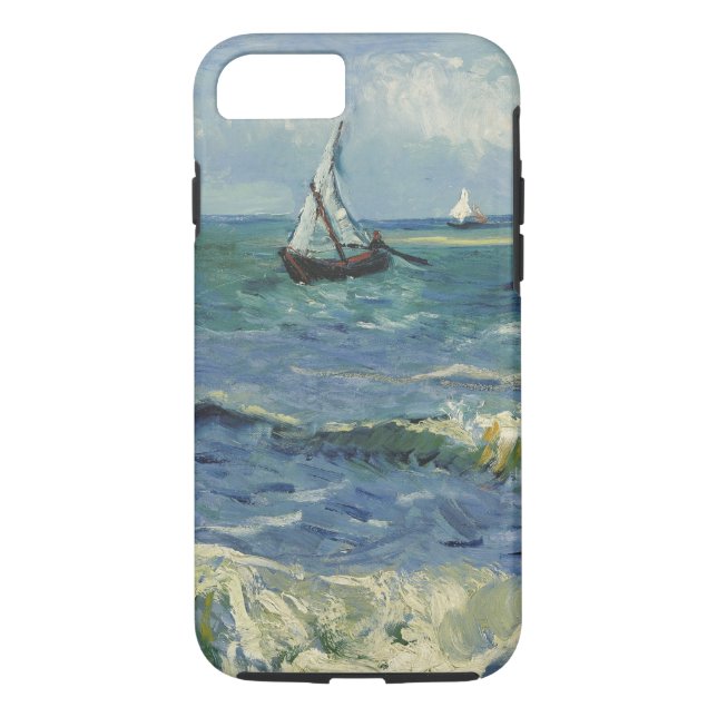 Vincent Van Gogh Seascape at Saintes Maries Case-Mate iPhone Case (Back)