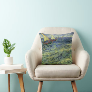 Vincent van Gogh - Seascape at Saintes Maries Cushion
