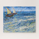 Vincent van Gogh - Seascape at Saintes-Maries Jigsaw Puzzle<br><div class="desc">Seascape at Saintes-Maries - Vincent van Gogh,  Oil on Canvas,  1888</div>