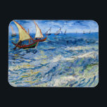 Vincent van Gogh - Seascape at Saintes-Maries Magnet<br><div class="desc">Seascape at Saintes-Maries - Vincent van Gogh,  Oil on Canvas,  1888</div>
