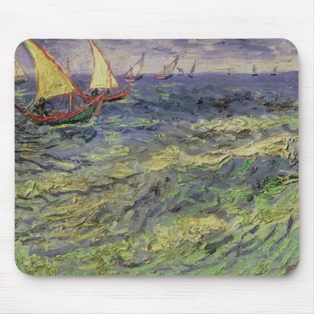 Vincent van Gogh | Seascape at Saintes-Maries Mouse Mat (Front)