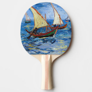Vincent van Gogh - Seascape at Saintes-Maries Ping Pong Paddle
