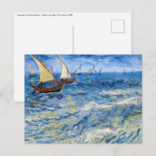 Vincent van Gogh - Seascape at Saintes-Maries Postcard