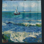 Vincent Van Gogh - Seascape at Saintes-Maries Shower Curtain<br><div class="desc">Vincent Van Gogh - Seascape at Saintes-Maries</div>