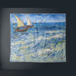 Vincent van Gogh - Seascape at Saintes-Maries Tapestry<br><div class="desc">Seascape at Saintes-Maries - Vincent van Gogh,  Oil on Canvas,  1888</div>