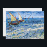 Vincent van Gogh - Seascape at Saintes-Maries Thank You Card<br><div class="desc">Seascape at Saintes-Maries - Vincent van Gogh,  Oil on Canvas,  1888</div>