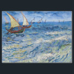 Vincent van Gogh - Seascape at Saintes-Maries Tissue Paper<br><div class="desc">Seascape at Saintes-Maries - Vincent van Gogh,  Oil on Canvas,  1888</div>