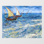 Vincent van Gogh - Seascape at Saintes-Maries Window Cling<br><div class="desc">Seascape at Saintes-Maries - Vincent van Gogh,  Oil on Canvas,  1888</div>