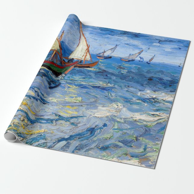 Vincent van Gogh - Seascape at Saintes-Maries Wrapping Paper (Unrolled)