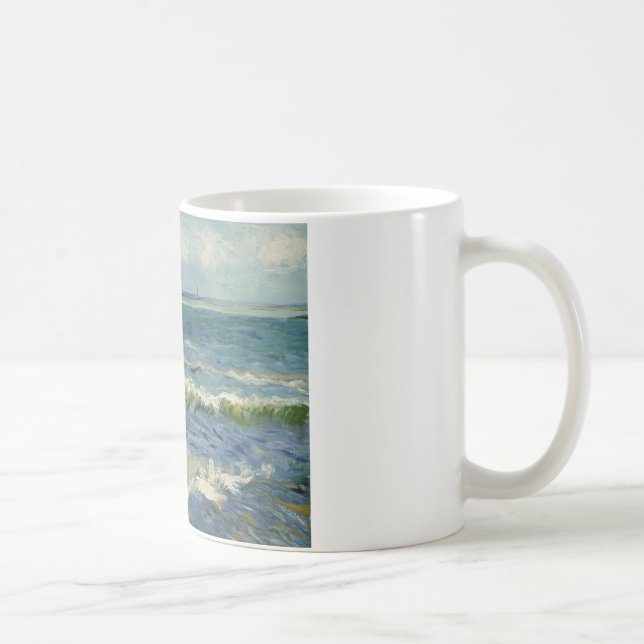 Vincent van Gogh - Seascape near Les Saintes Coffee Mug (Right)