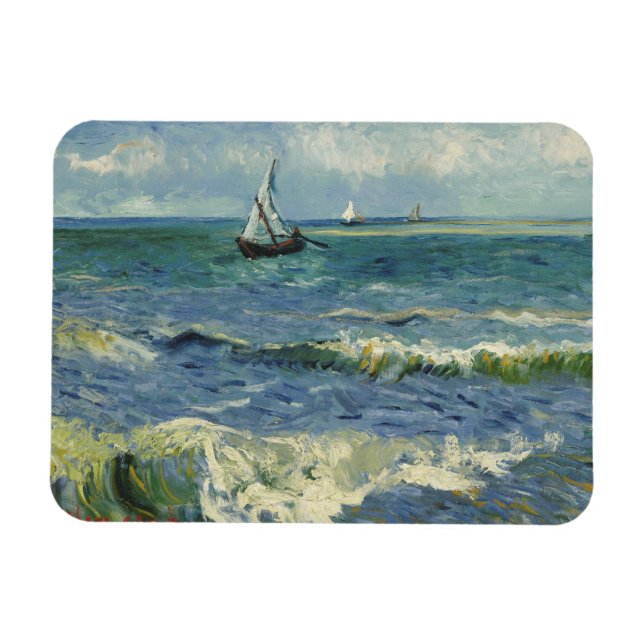 Vincent van Gogh - Seascape near Les Saintes Magnet (Horizontal)