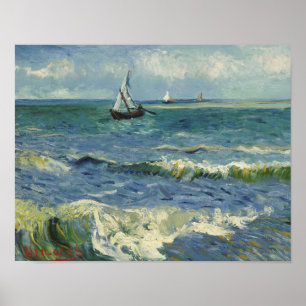 Vincent van Gogh - Seascape near Les Saintes Poster