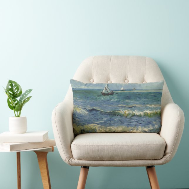 Vincent van Gogh - Seascape Near Saintes Maries Lumbar Cushion (Chair)