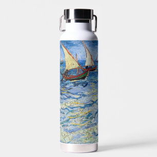 Vincent van Gogh - Seascape near Saintes-Maries Water Bottle