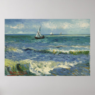 Vincent Van Gogh "Seascape"/ Poster