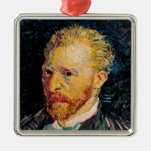 Vincent van Gogh Self Portrait, 1887 Metal Tree Decoration