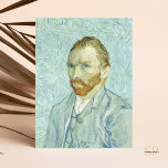 Vincent Van Gogh Self-Portrait 1889 Blue Painting  Postcard<br><div class="desc">Vincent van Gogh's "Self-Portrait" from 1889 is a compelling and evocative artwork that showcases the artist's introspective gaze against a backdrop of intense blue. The painting's use of vibrant blue tones reflects van Gogh's emotional state and artistic vision during this period, making it a powerful and expressive representation of his...</div>