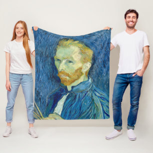 Vincent Van Gogh Self Portrait 1889 Fleece Blanket