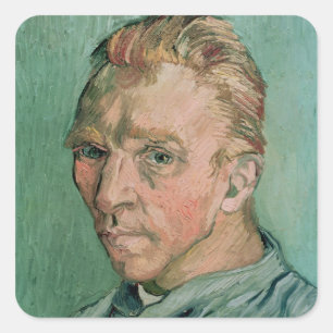 Vincent van Gogh Self Portrait, 1889 Square Sticker