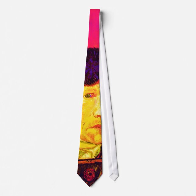 Vincent Van Gogh - Self Portrait Bandage Pop Art Tie (Front)