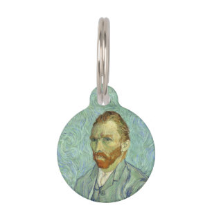 Vincent Van Gogh Self Portrait Fine Art Painting Pet Tag