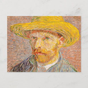 Vincent Van Gogh Self Portrait impressionist paint Postcard