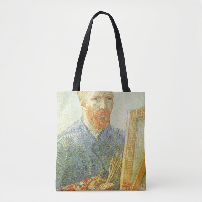 Vincent van Gogh - Self Portrait in Front of Easel Tote Bag (Front)