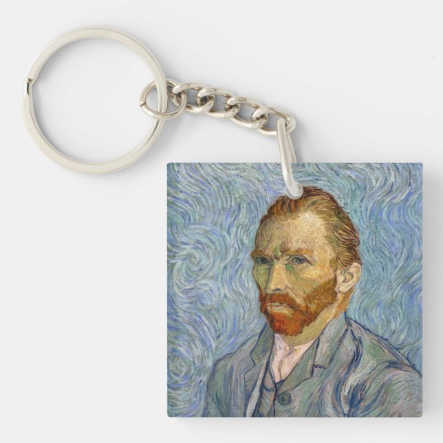 Vincent Van Gogh - Self-Portrait Key Ring (Front)