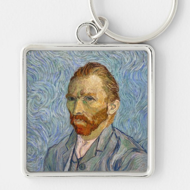 Vincent Van Gogh - Self-Portrait Key Ring (Front)