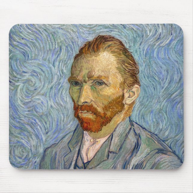 Vincent Van Gogh - Self-Portrait Mouse Mat (Front)