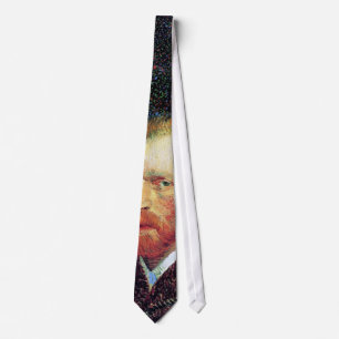 Vincent Van Gogh - Self-Portrait Pointillism Style Tie