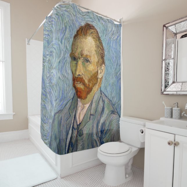 Vincent Van Gogh - Self-Portrait Shower Curtain (In Situ)
