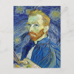 Vincent van Gogh Self-Portrait Starry Night Postcard