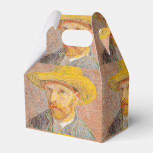 Vincent Van Gogh Self Portrait Straw Hat Favour Box