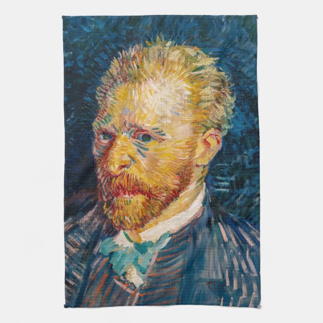 Vincent Van Gogh - Self-Portrait Tea Towel (Vertical)