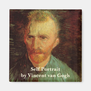 Vincent van Gogh Self Portrait, Vintage Fine Art Magnet