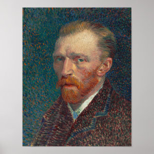 Vincent Van Gogh Self Portrait Vintage Fine Art Poster