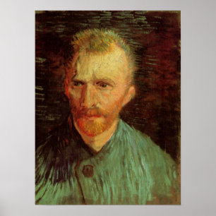 Vincent van Gogh Self Portrait, Vintage Fine Art Poster