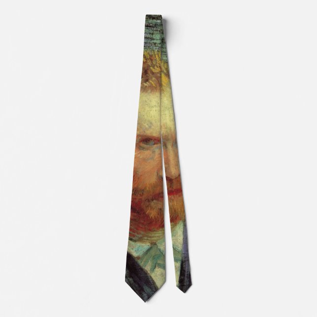 Vincent van Gogh Self Portrait, Vintage Fine Art Tie (Front)