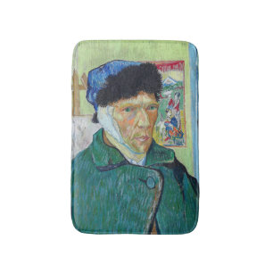 Vincent van Gogh - Self-portrait with bandaged ear Bath Mat