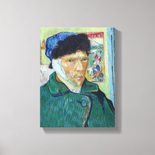 Vincent van Gogh - Self-portrait with bandaged ear Canvas Print