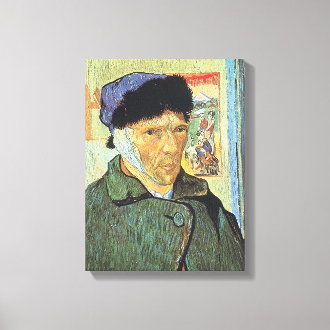 Vincent van Gogh - Self Portrait with Bandaged Ear Canvas Print (Front)